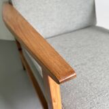 Vintage Grey Green Club Armchair