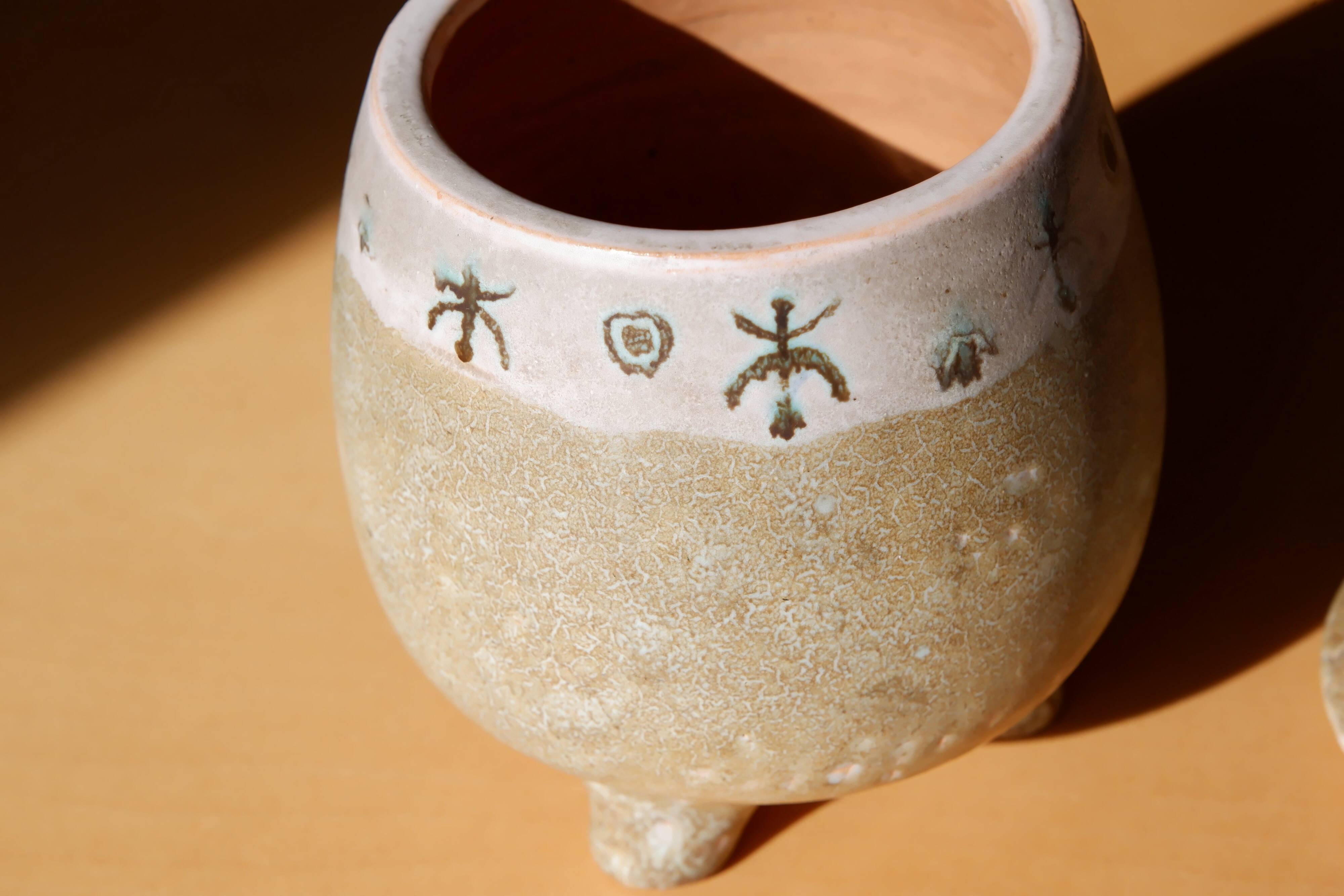 Empty pocket, Vase, the 2 potters, Jacques Serreet Michelle Bargoin, enameled lava circa 1960