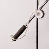 Articulated desk lamp in chrome metal by André Lavigne for Aluminor 1960.