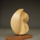 1980s carved applewood Abstract Sculpture