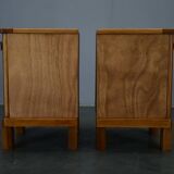 1935s pair of rare Art Deco bedside tables, Czechoslovakia