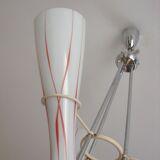 Nickel-plated chandelier Zukov, 1970s