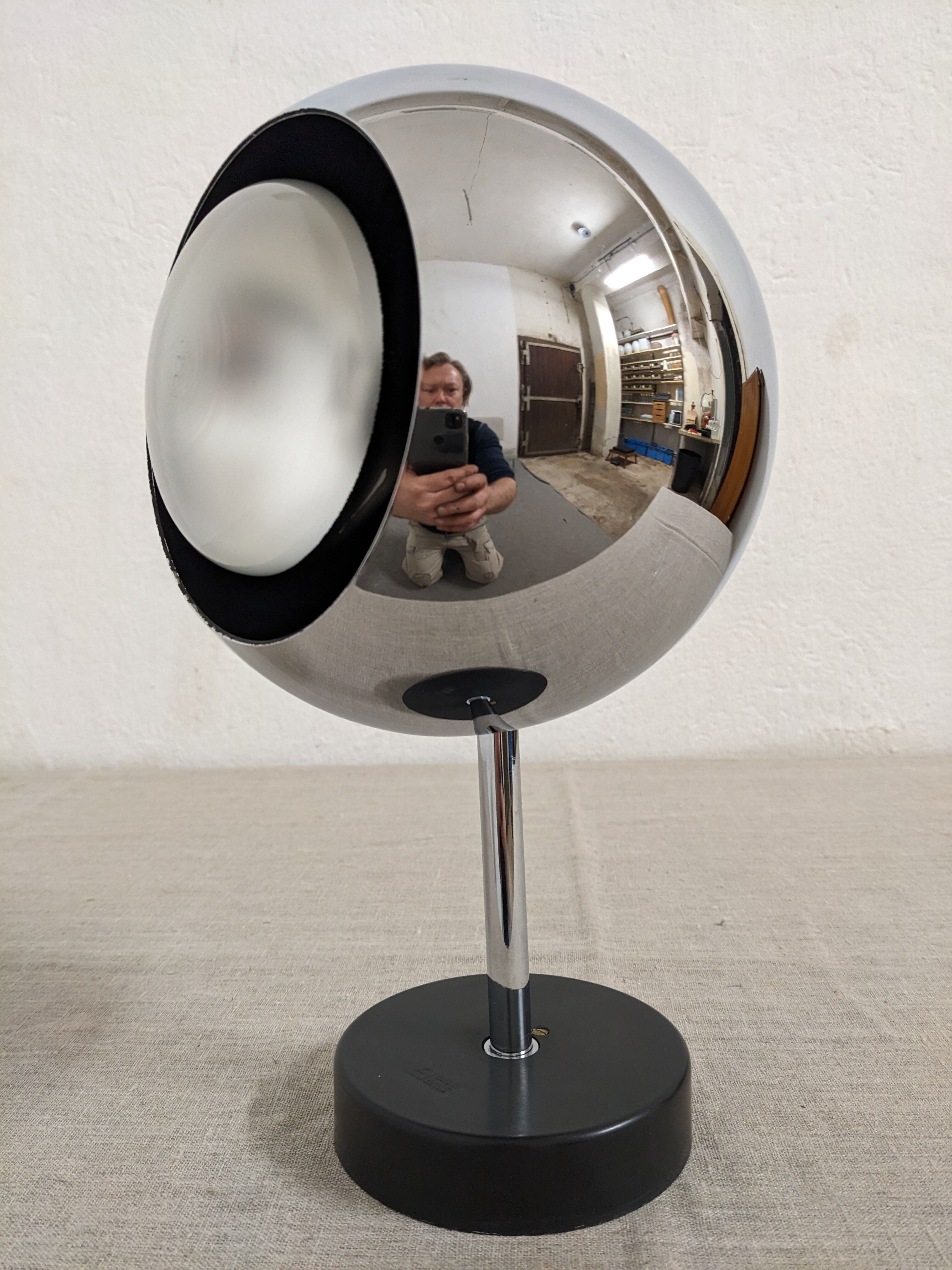 Series of 4 wall lights eye ball XL by Staff Leuchten years 60/70