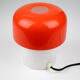 Vintage space age red table lamp from Luigi Massoni for Guzzini, 1970s