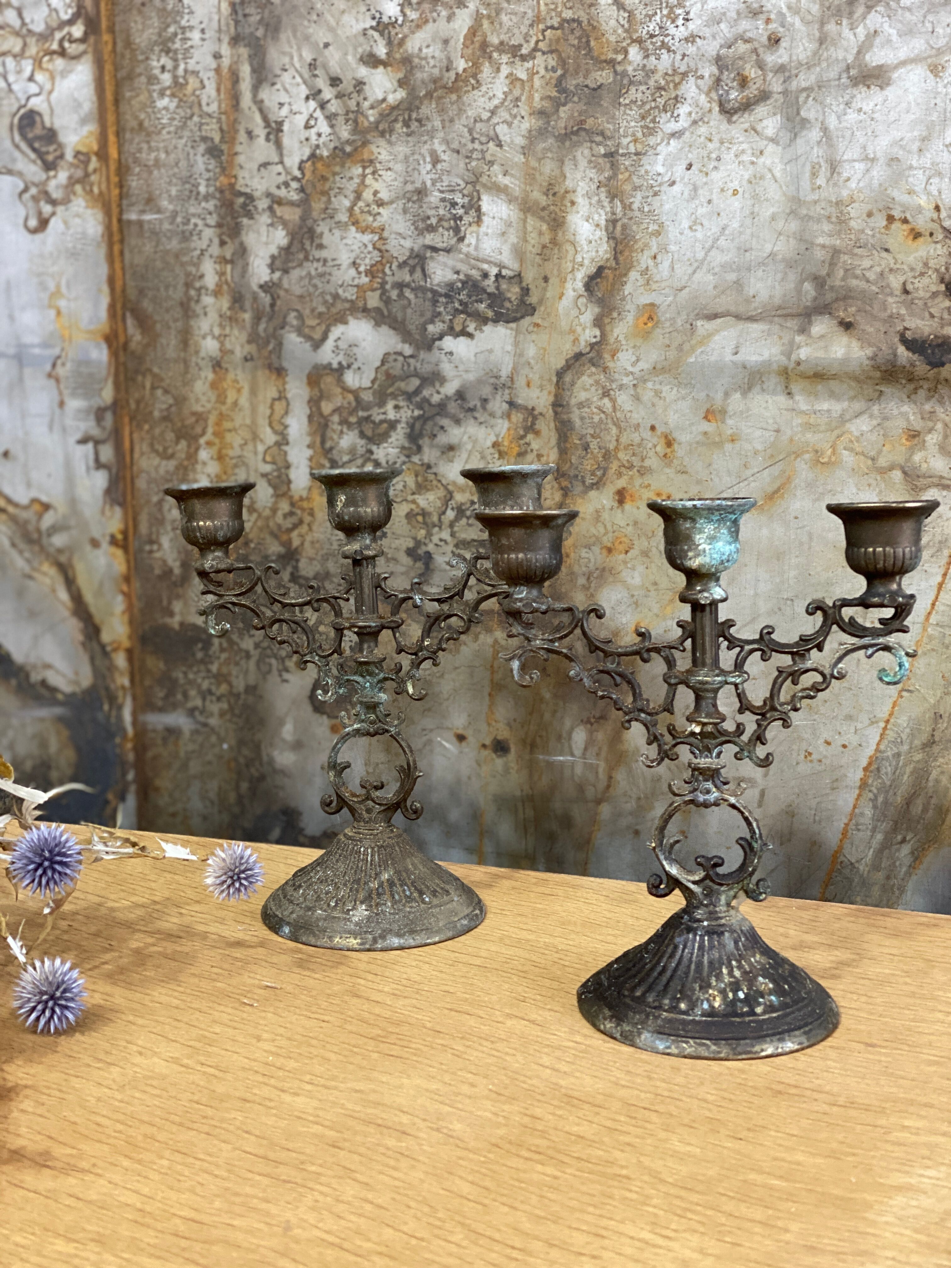 Candelabra pair