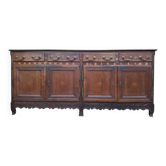 Enfilade Style Louis XV – Solid Oak & Marquetry – 18th Century