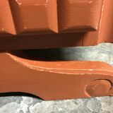 Chest of drawers time Art Deco ochre / renovated orange