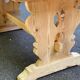 Renovated monastery farmhouse table in pine wood, 180cm, 20th century.
