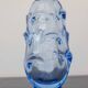 Mid-century modern crystal vase in pale blue by Börne Augustsson for Åseda