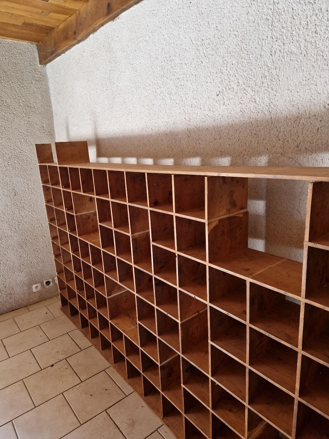 Large wooden craft cabinet