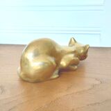 Brass cat 18cm