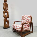 Midcentury adjustable bentwood curved armchair