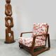 Fauteuil courbé réglable en bois courbé du milieu du siècle
