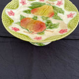 Compotier barbotine 1900 majolica faience