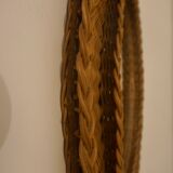 Scandinavian rattan mirror 1960