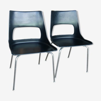 Set de 2 chaises en fibre de Kay Korbing danemark