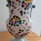 Vase ancien en céramique peint à la main