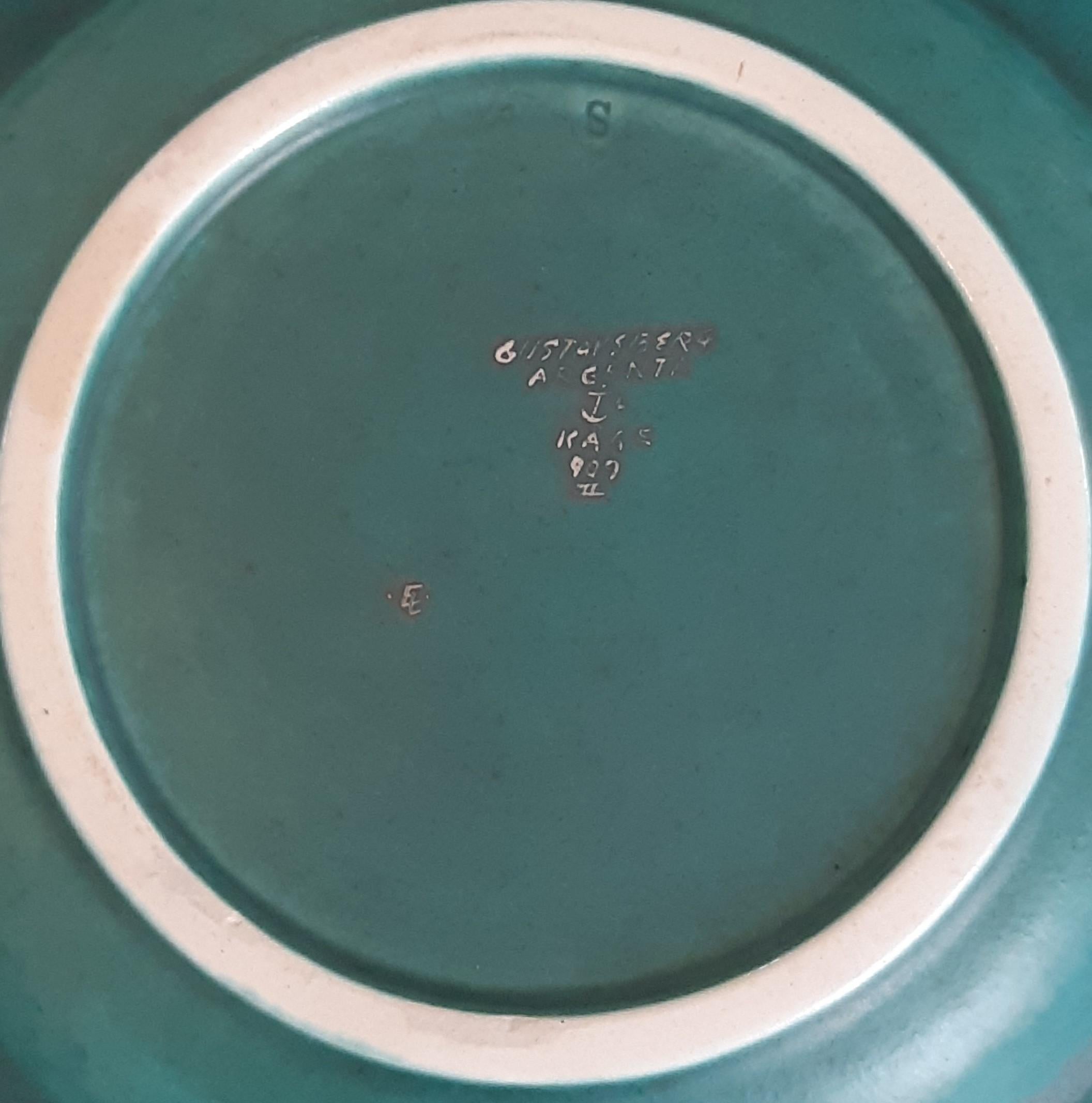 Plate wilhelm kage "argenta" gustavsberg sweden 1950. signed