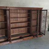 Solid oak library late 19th century around 1890