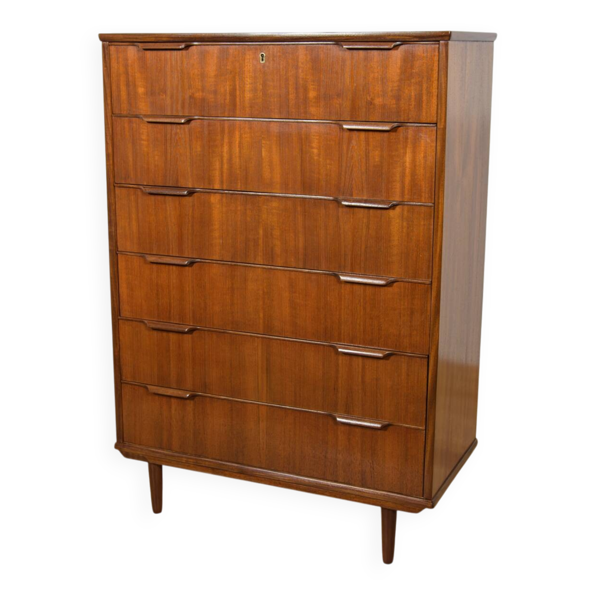 Commode en teck du milieu du siècle, Danemark, années 1960