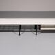 Vintage White Wooden Bench with Black Metal Frame