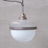 Antique Two Tone Swirl Opaline Glass Pendant