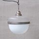 Antique Two Tone Swirl Opaline Glass Pendant