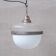 Antique Two Tone Swirl Opaline Glass Pendant