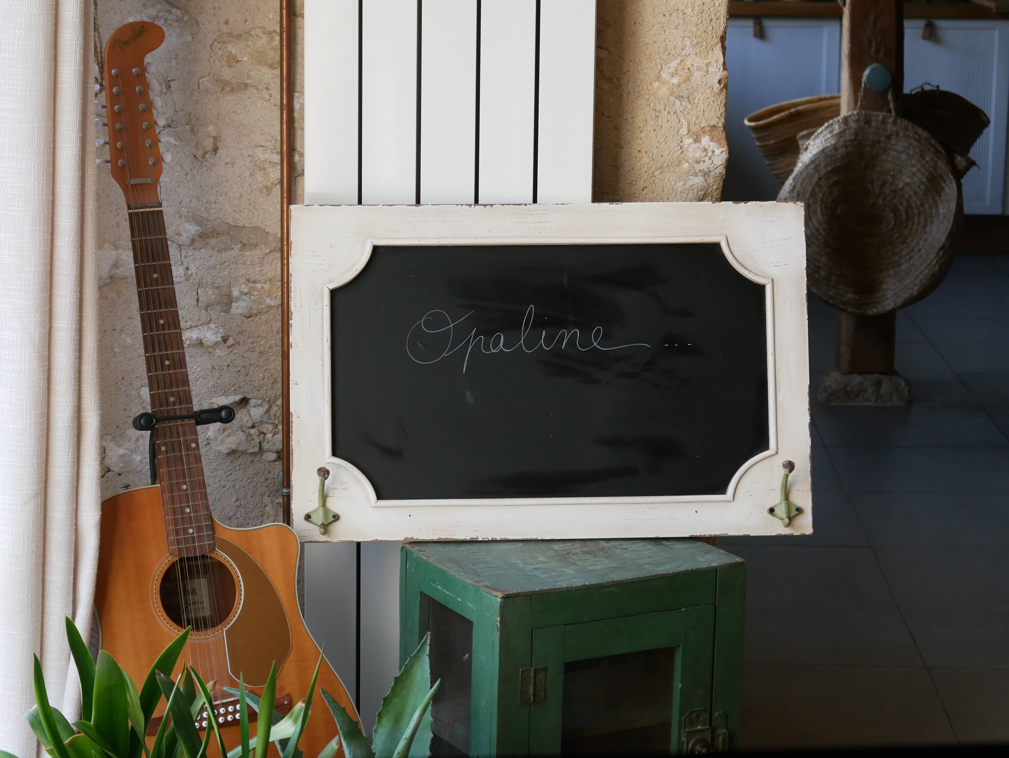 Coat hook slate board