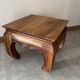Varnished wooden coffee table