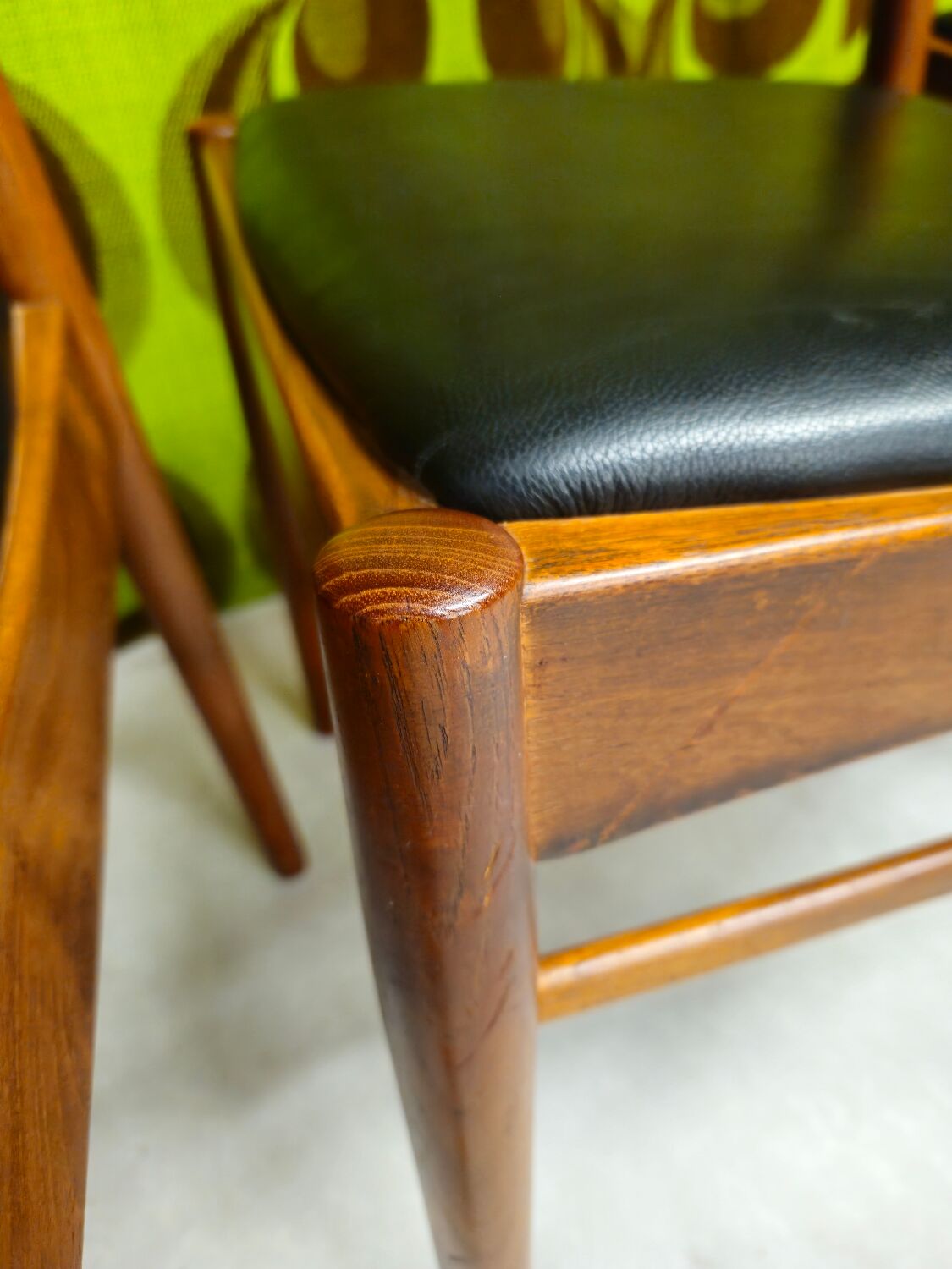 4 Teak Chairs HENNING KJAERNULF 1960"