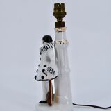 Old art deco ceramic lamp Pierrot 1930/40