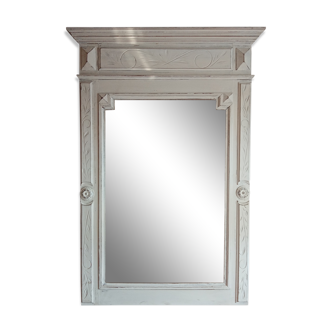 Old beveled trumeau mirror 105x73cm