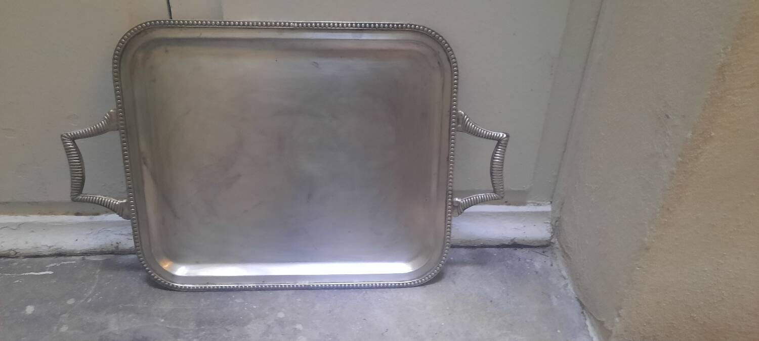 Silver-plated tray