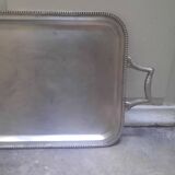 Silver metal tray