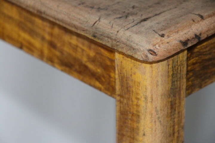 Raw oak stool 600mm