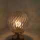 Art Deco lamp in brass and glass