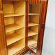 Vintage wooden wardrobe scandinavian style / compass feet spindles wardrobe