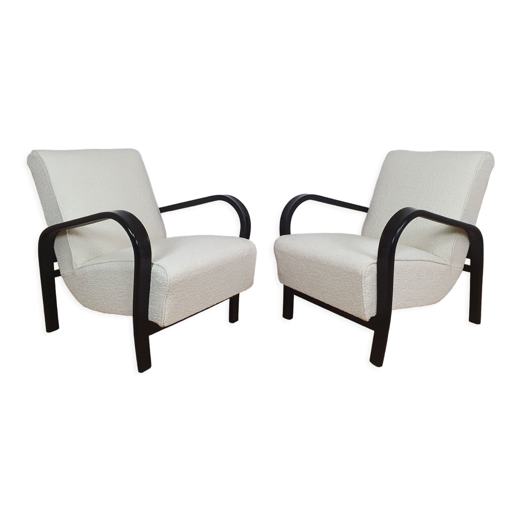 Pair of restored armchairs by K.Kozelka & A.Kropacek