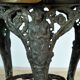 Cast iron garden table with pine top