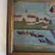 Ex Voto Vierge à l'enfant huile sur bois dans cadre
