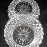 6 ramequins Arcoroc France en verre trempé ciselé vintages des années 70