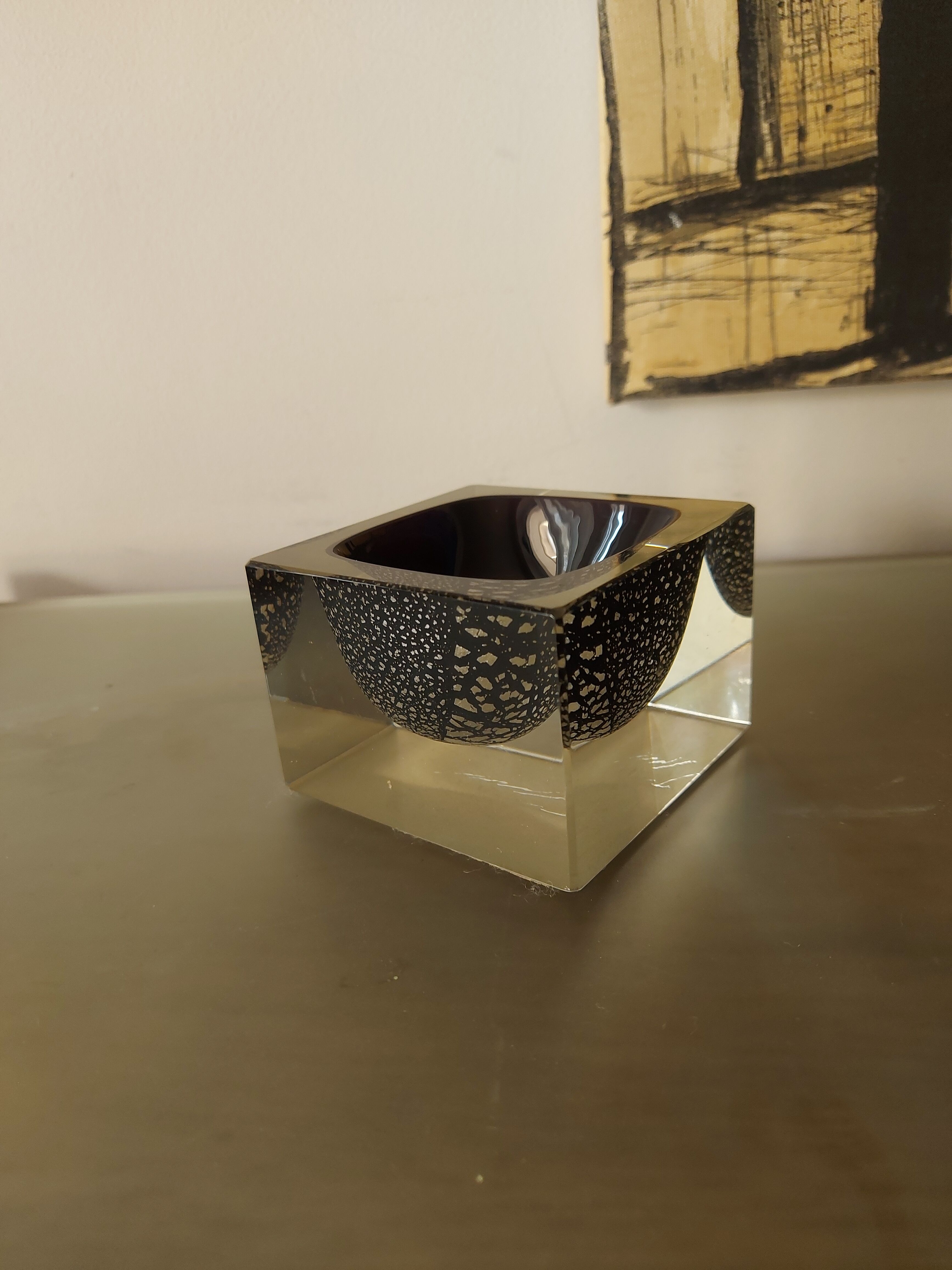 Vintage Murano glass ashtray