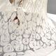 Postmodern White Murano Glass Pendant Marked La Murrina, Italy 1980s
