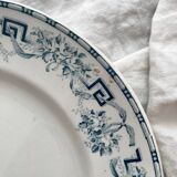 6 flat plates in iron earth “Athens” Saint Amand and Hamage