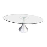 Design glass table. Kare. 1970/80