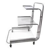 Serving Cart with Three Glass Shelves, Italy