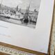 Vintage engraving of Caudebec, Normandy. Printed in 1844.