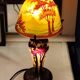 Lampe champignon style Gallé