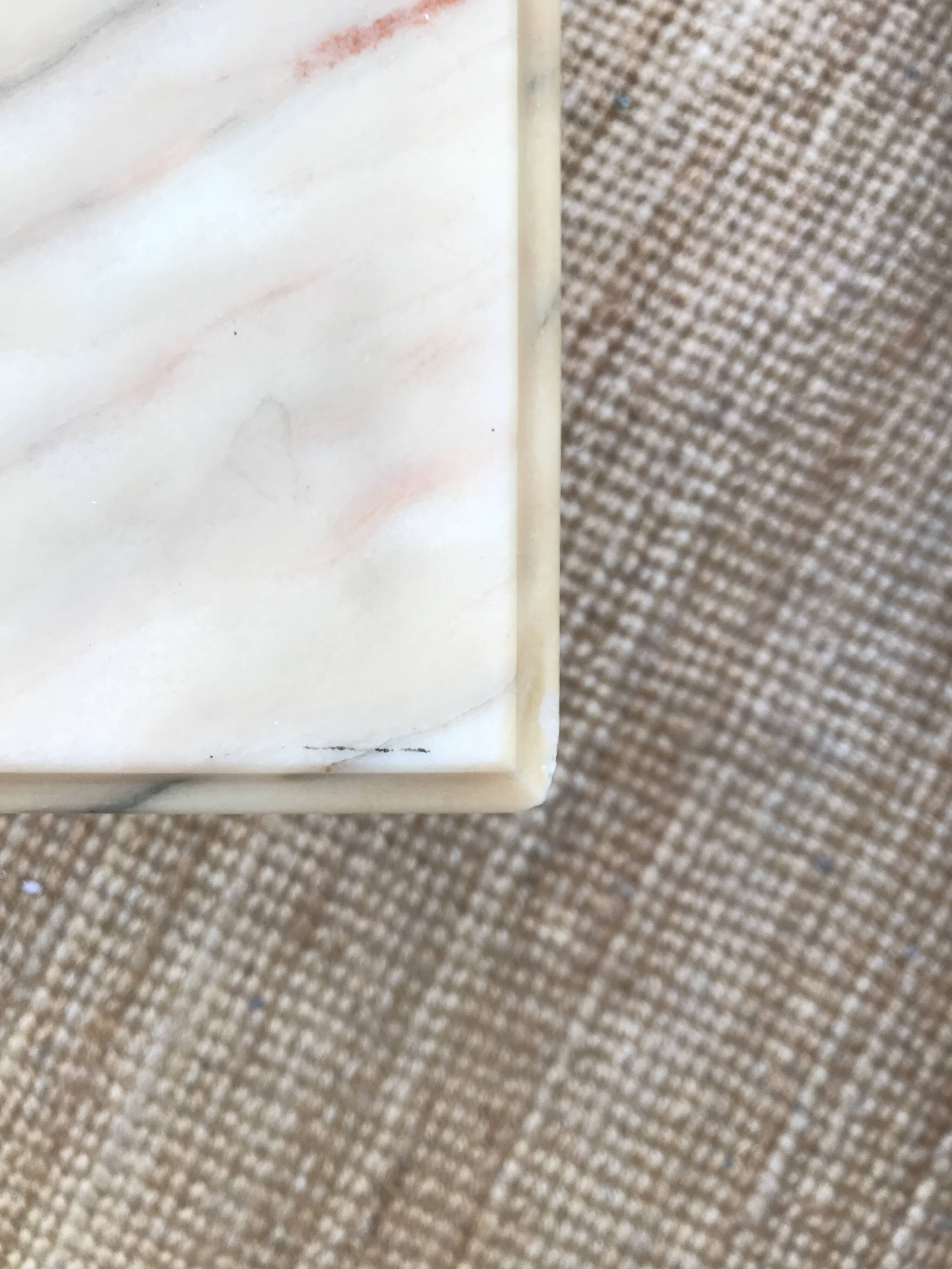 Brass and marble coffee table